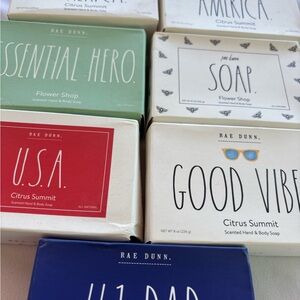 Rae Dunn Essential bar soap bundle 7 pcs